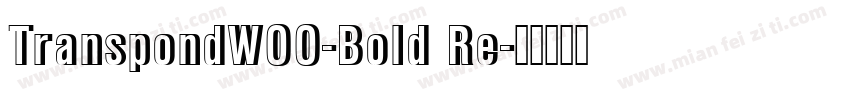 TranspondW00-Bold Re字体转换